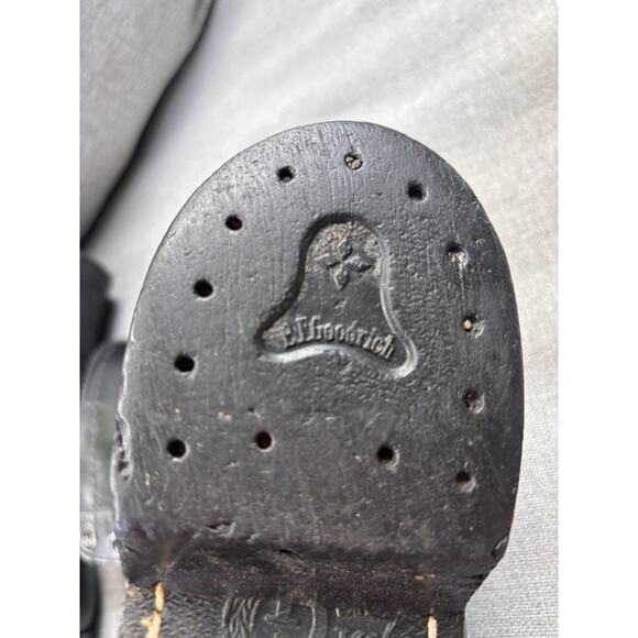 Vintage B.F. Goodrich Black Combat Boot BFG Sz 8 Army Military 70's Grunge Punk - Picture 5 of 13